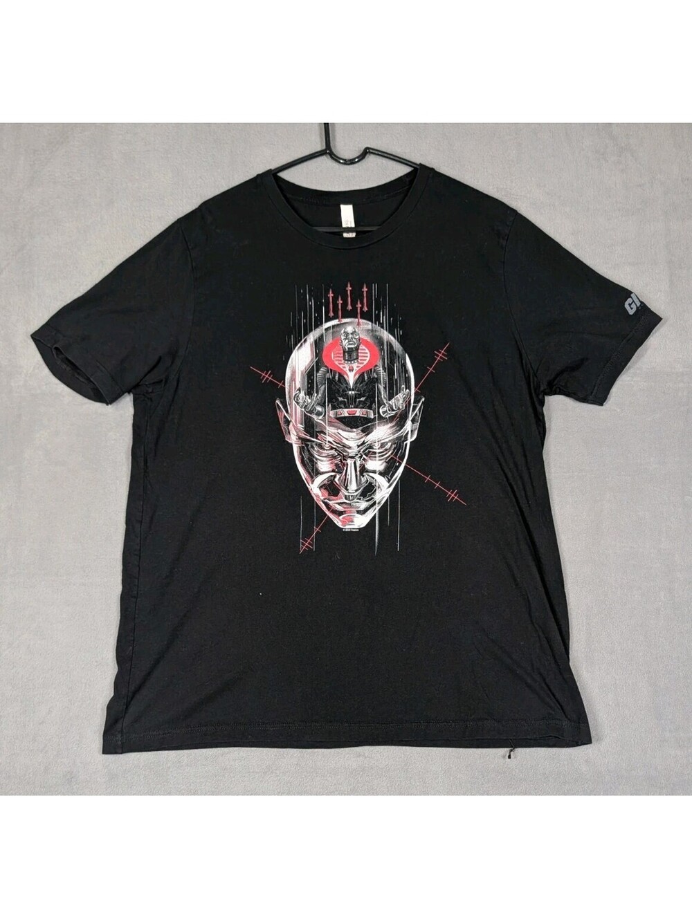 GI Joe Mens 2XL Black Cobra Commander Classified Series Graphic Hasbro Tee Shirt